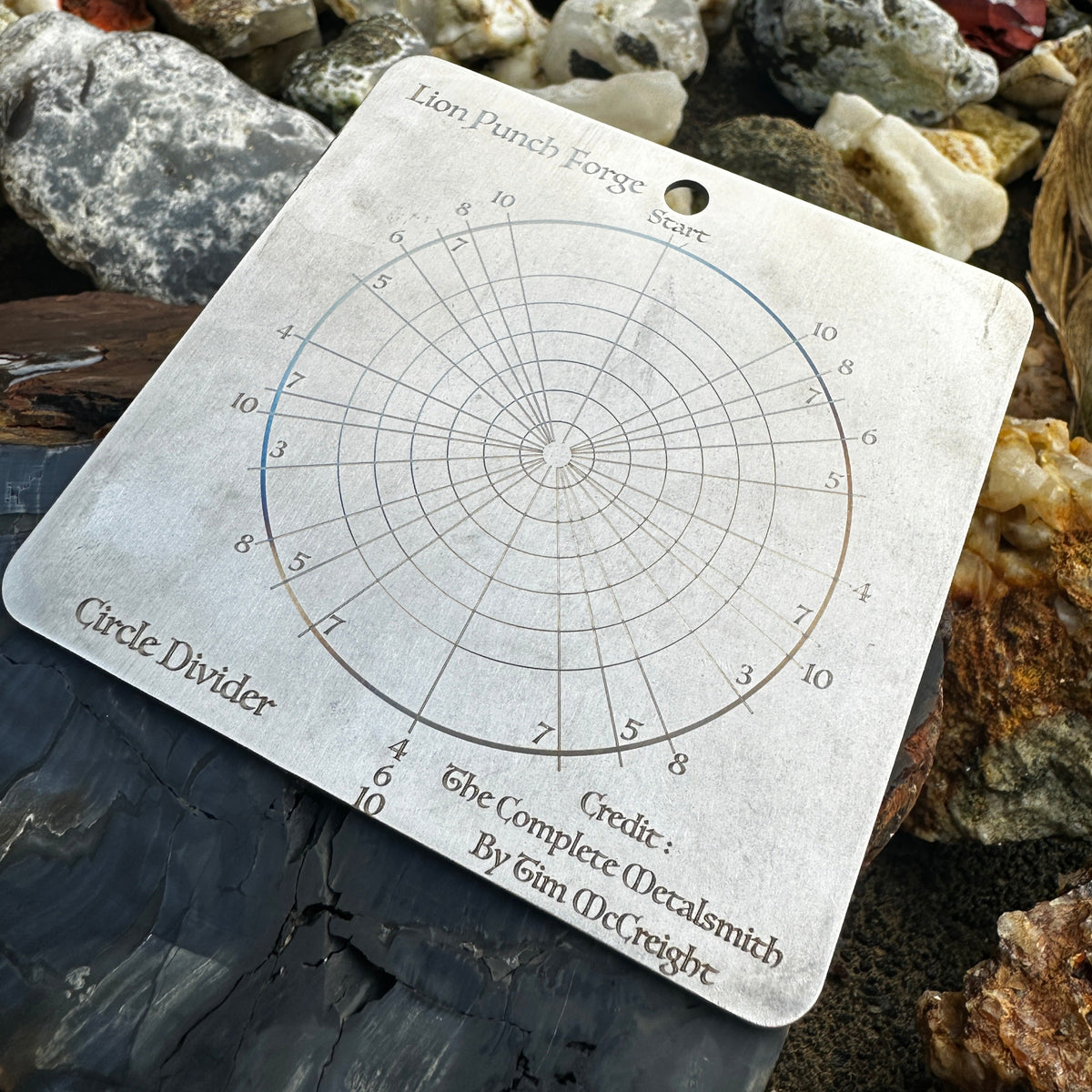 Lion Punch Forge Steel Circle Divider Template Metalsmith Society lion-punch-forge-steel-circle-divider-template-metalsmith-society