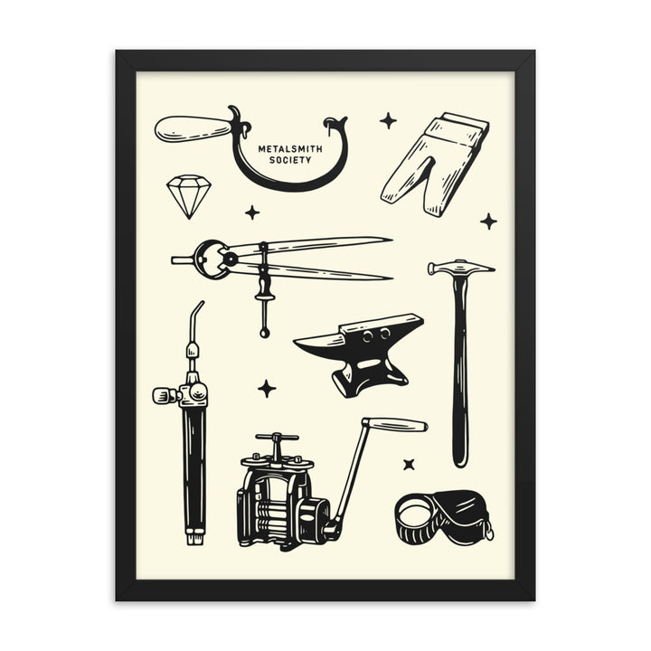 FRAMED SOCIETY FLASH SHEET PRINT
