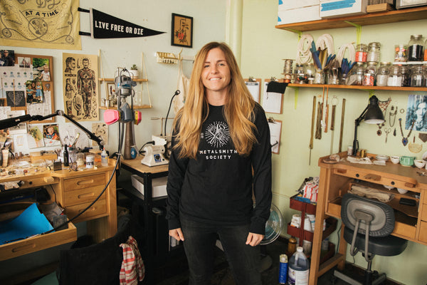 Corkie Bolton in the original 2018 Metalsmith Society design