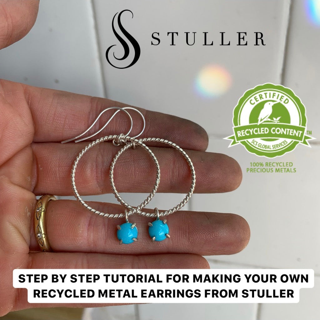STEP BY STEP TUTORIAL FOR MAKING YOUR OWN RECYCLED METAL EARRINGS FROM STULLER