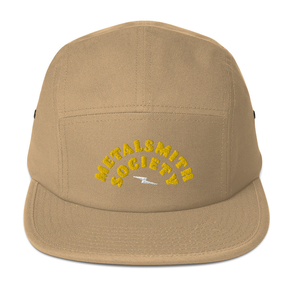 Metalsmith Society Embroidered Five Panel Hat in Khaki