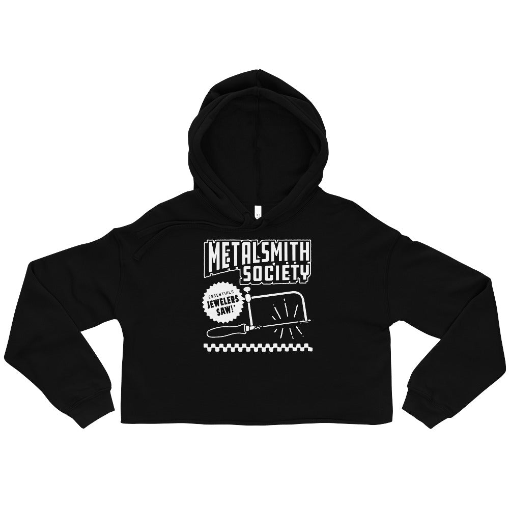 Metalsmith Society 2023 Crop Hoodie In Black